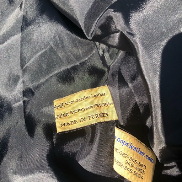 Real genuine pop’s leather jacket - Picture 6 of 7